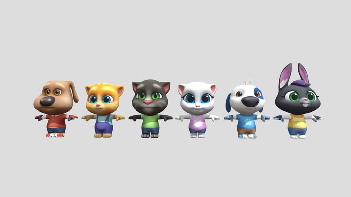 Tom Friends Likee: Everyday Outfits 3D Model