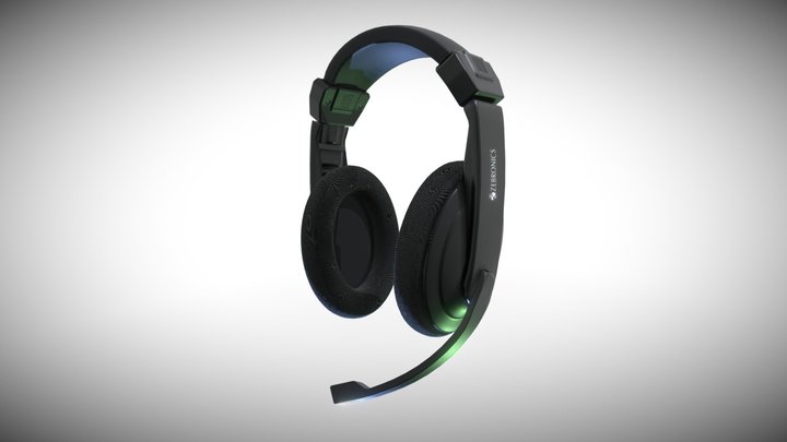 Headset zebronics ZEB 200 HM 3D Model