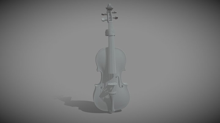Antonio Stradivari, 1737, "the Swan" h-res scan 3D Model