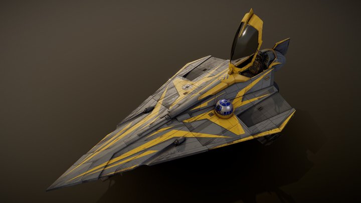 Star Wars Jedi Starfighter (Anakin Skywalker) 3D Model