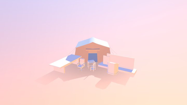 Highschool Stuff 3D Model