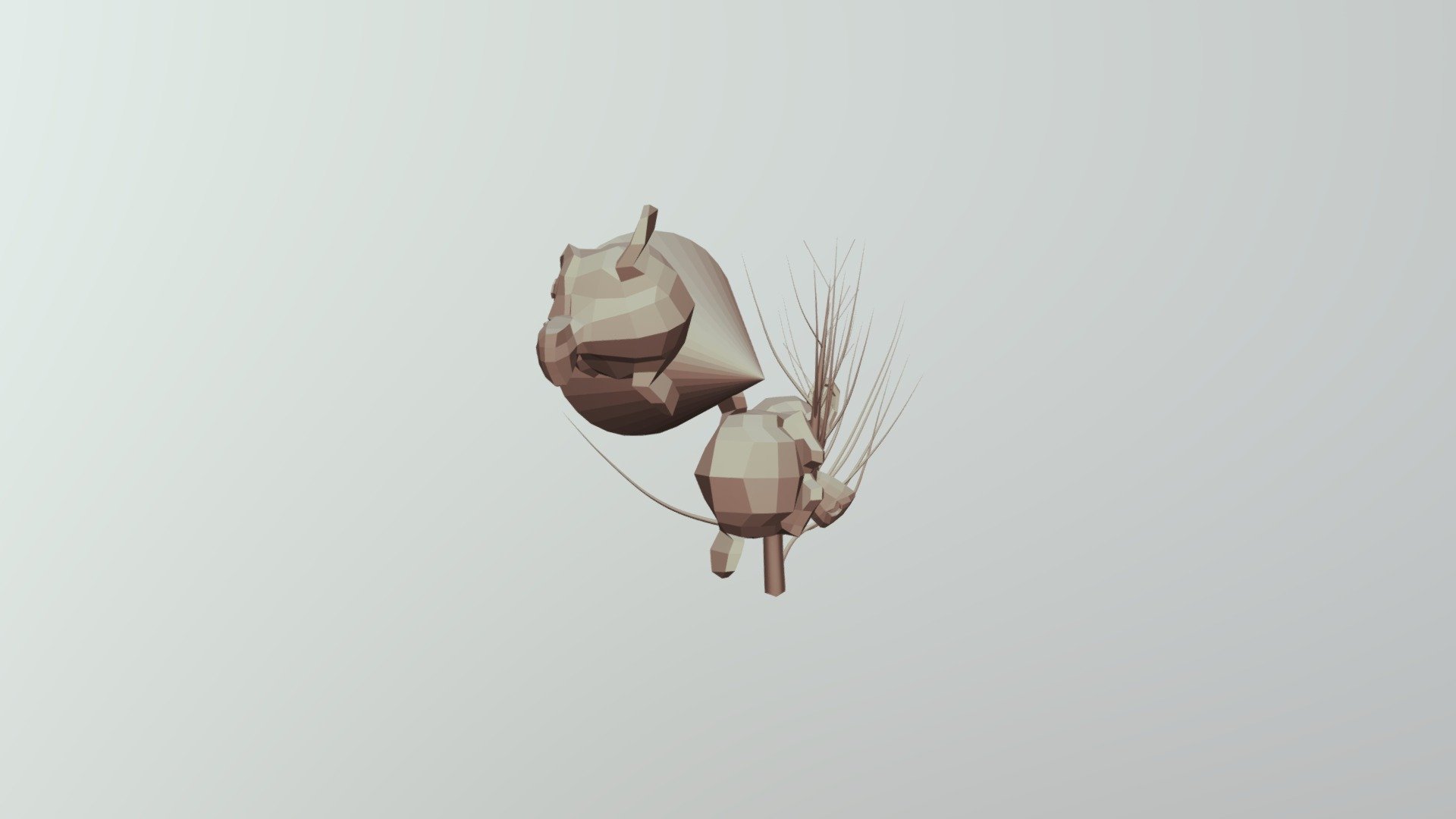 Monkey on a tree - 3D model by bence886 [7245f10] - Sketchfab