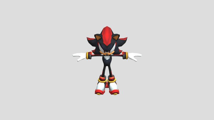 Shadow The Hedgehog 3D Model