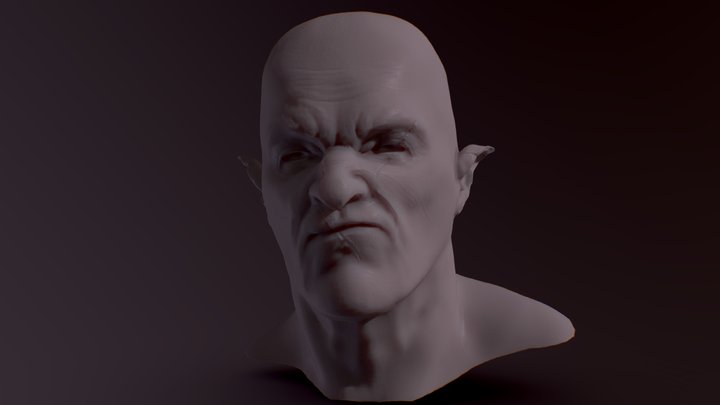 Angry Orc 3D Model