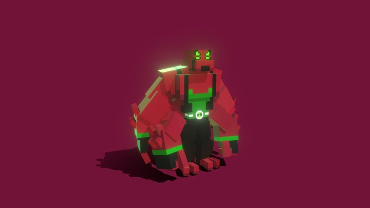 Four Arms Omniverse in Ben 10 DLC Style 3D Model