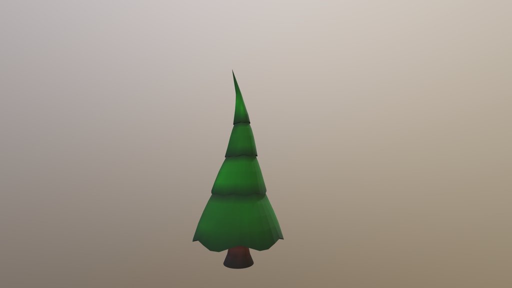 Low Poly Pine Tree