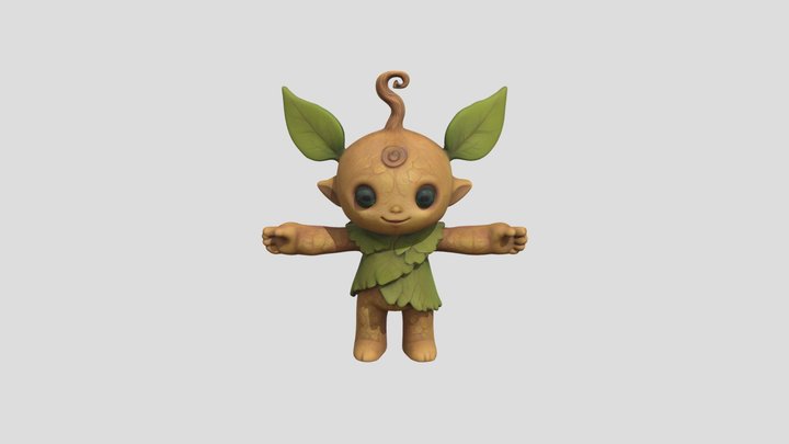 Leafling Sprite 3D Model