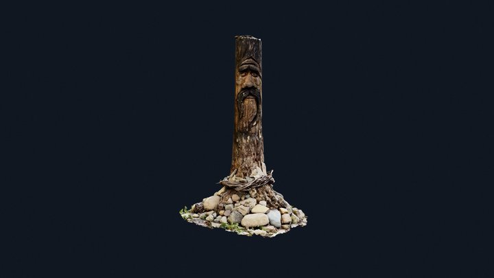 Tree Spirit Carving 3D Model