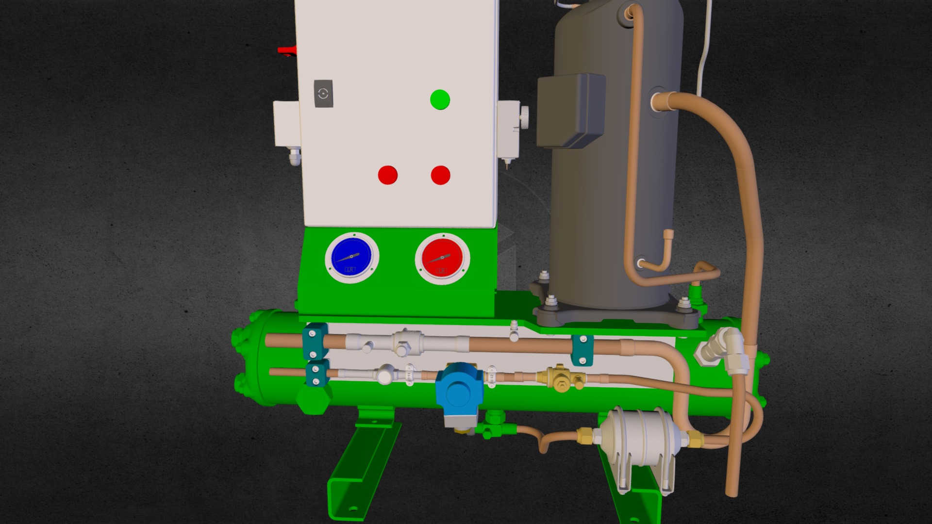 3D model Conensing Unit - This is a 3D model of the Conensing Unit. The 3D model is about a robot with a long neck.