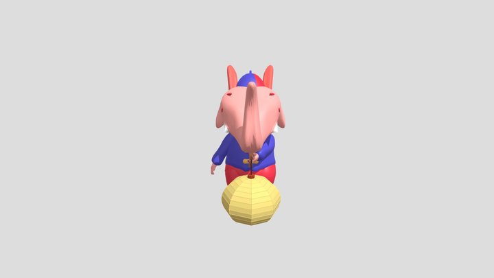 燈籠殭屍努比怪 3D Model