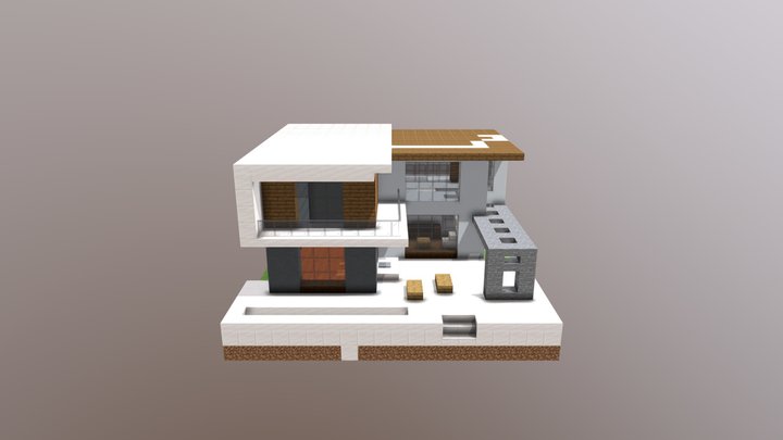 Modern house number 1 3D Model
