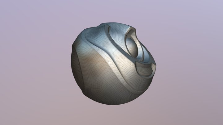 Robo-orb Retopo 3D Model