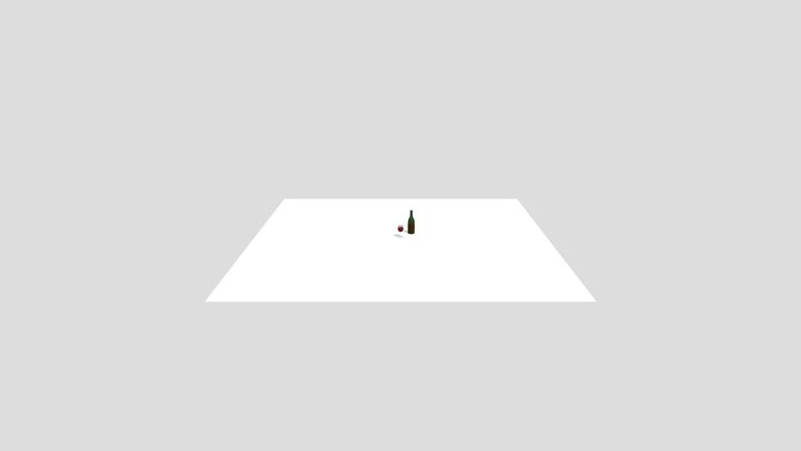 wine bottles 3D Model