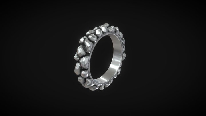 Styx Jewel - "Boulder" ring 3D Model