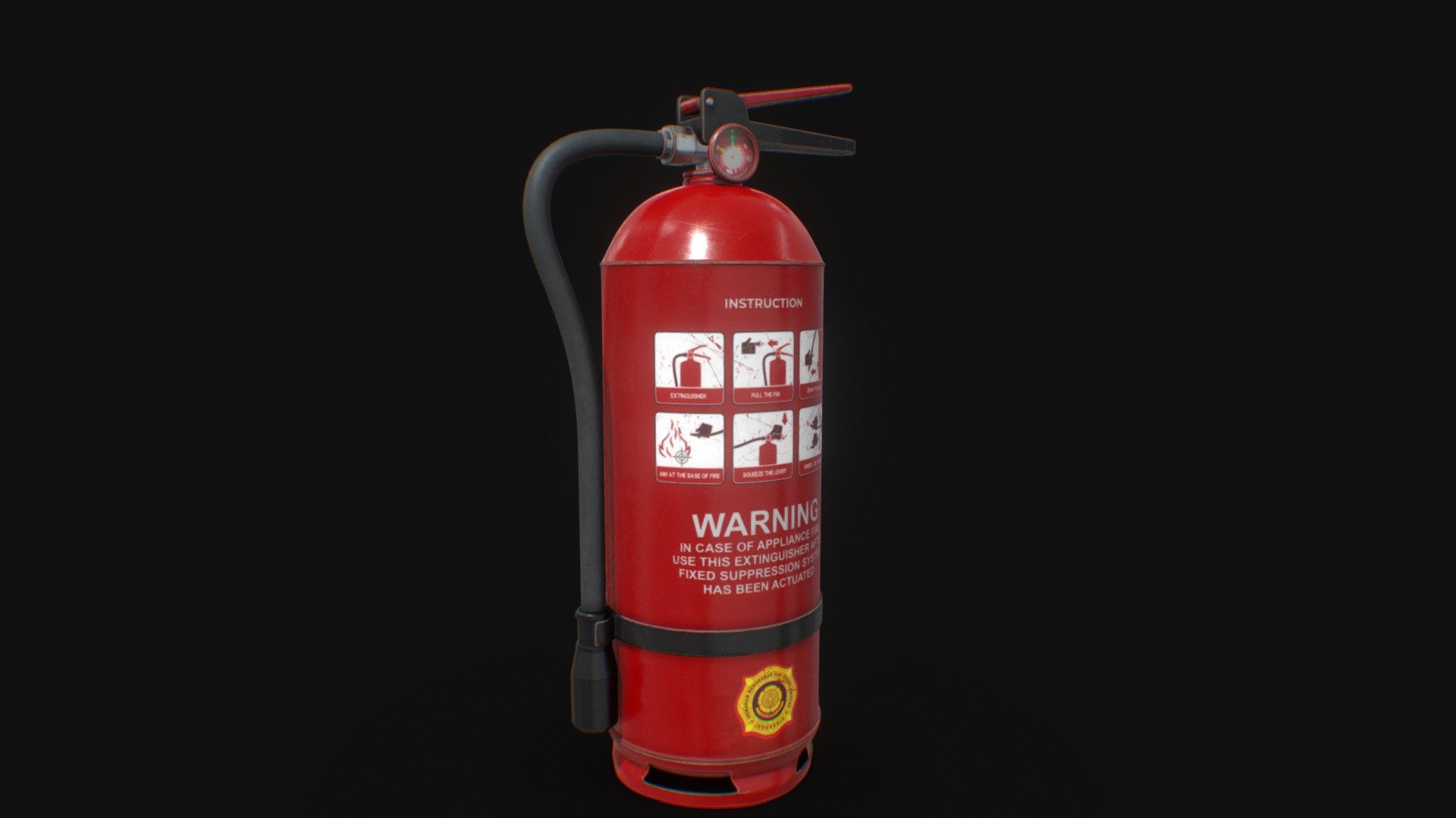 Fire extinguisher portable handheld - Buy Royalty Free 3D model by ...