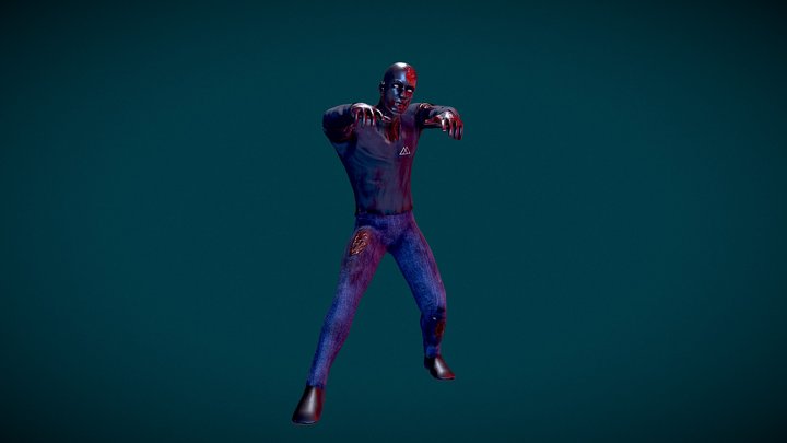 Zombie #2 3D Model