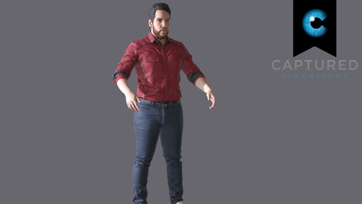 CDSP_A_Pose_Reference_Male_Scan 3D Model