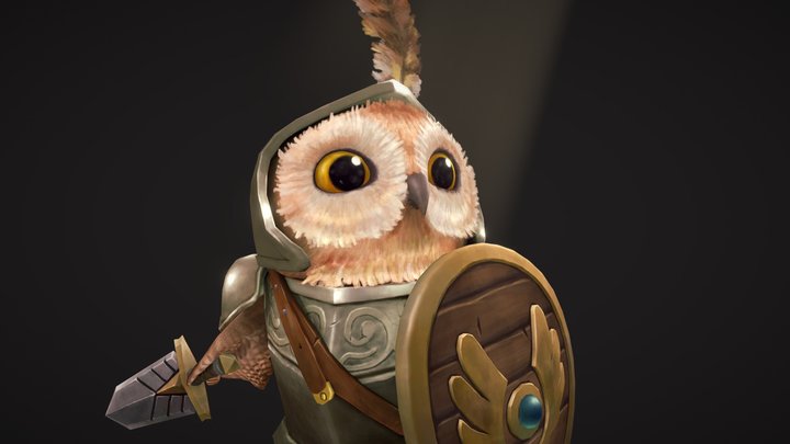 The Owl Knight 3D Model