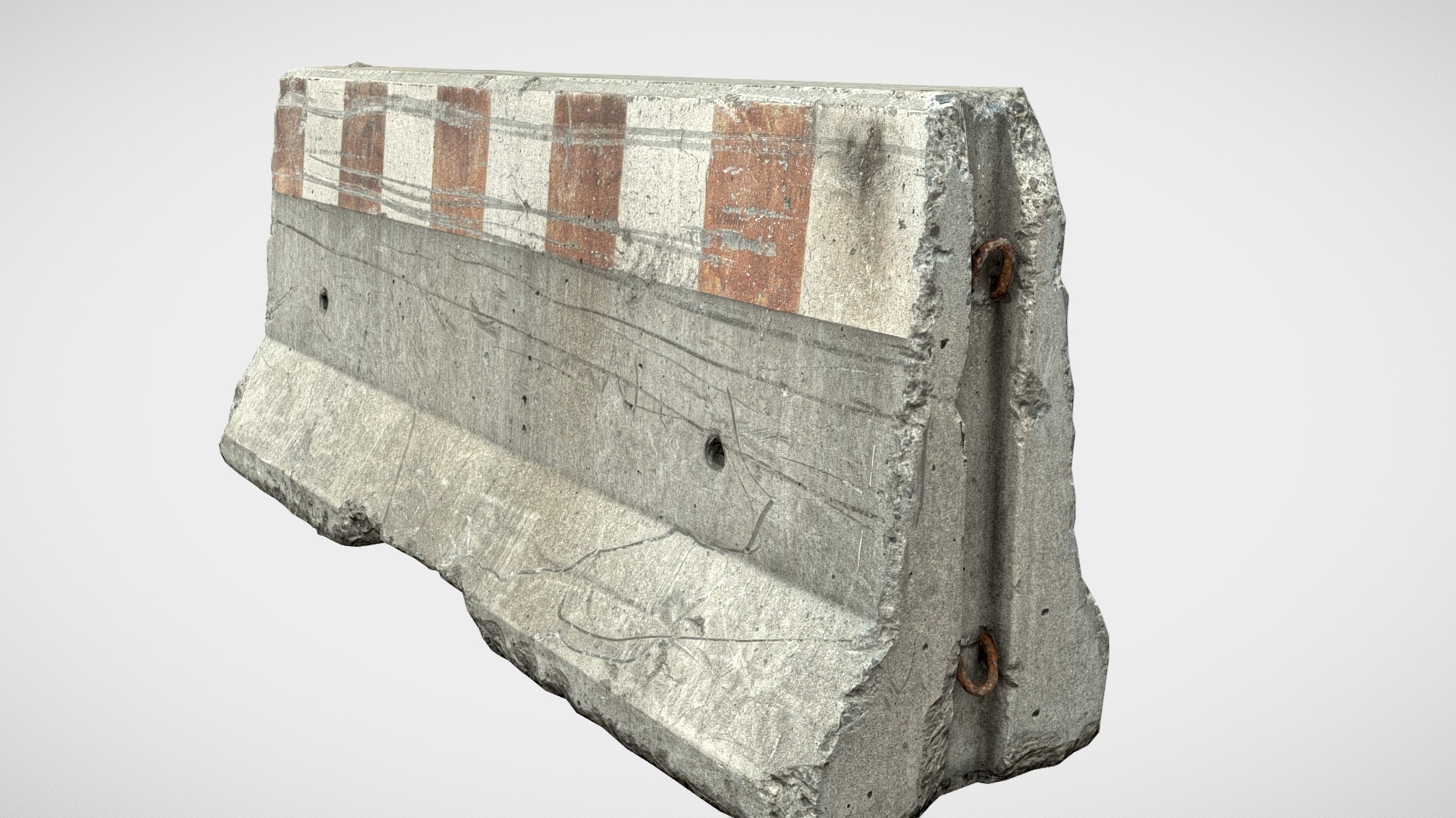 3D model Concrete Road Barrier - This is a 3D model of the Concrete Road Barrier. The 3D model is about a close-up of a boat.