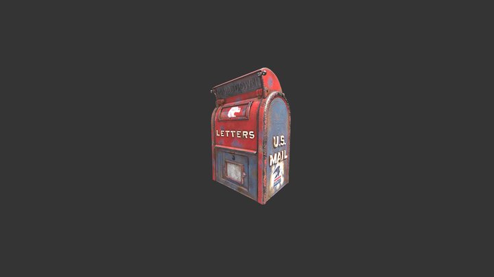 Vintage Mailbox 3D Model