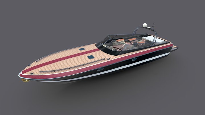 Rich luxury yacht 3D model