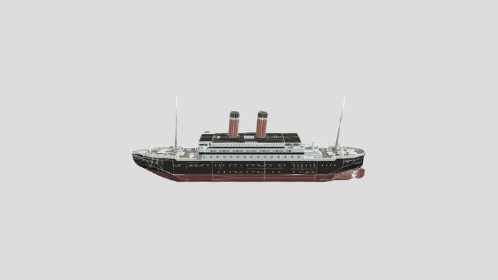 Basic Ocean Liner | (RMS Honorable) 3D Model