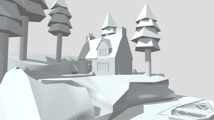 By The Ocean - House Model / Blockout Update 3D Model
