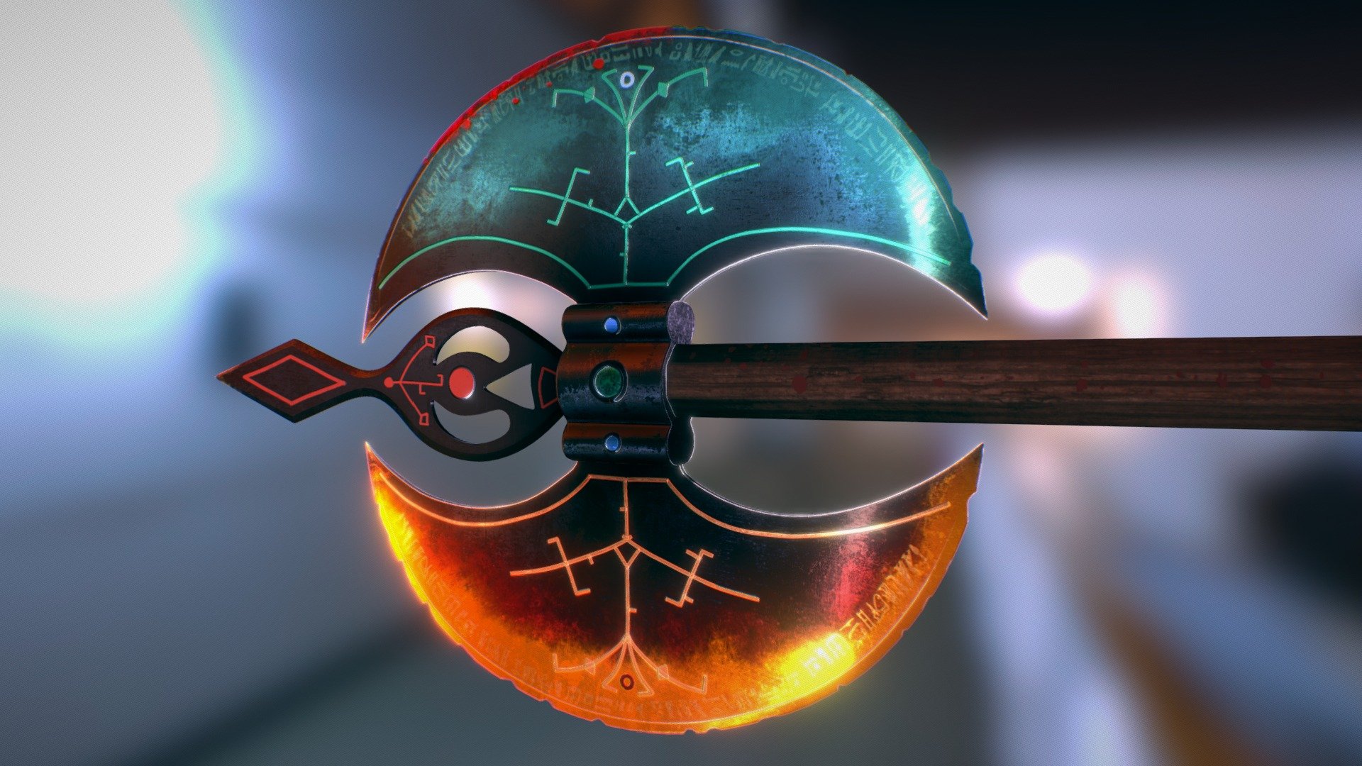 Double-Bladed Axe Texturing Challenge