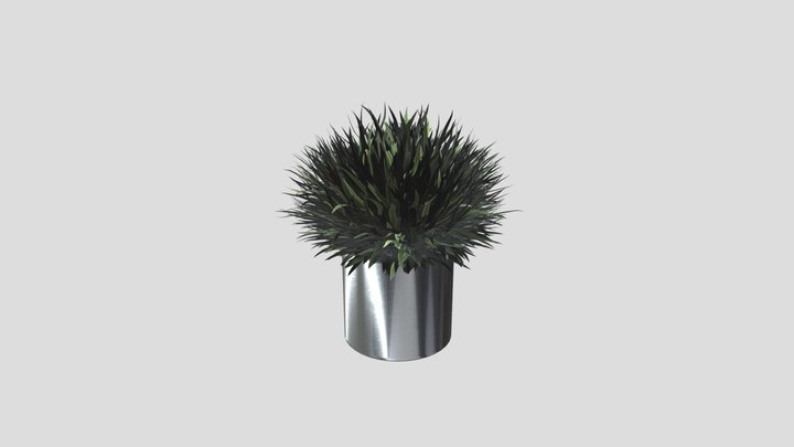 Decorative Potted Grass Plant – Modèle 3D gratuit STL