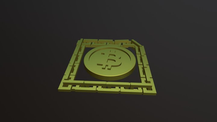 Bitcoin Chain 3D Model