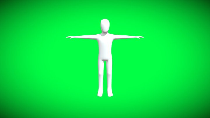 Basic Character Mannequin 3D Model