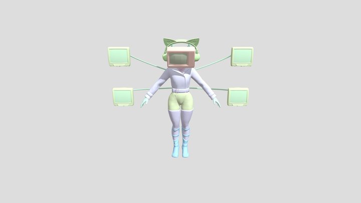 Titan Tvwoman 3D Model