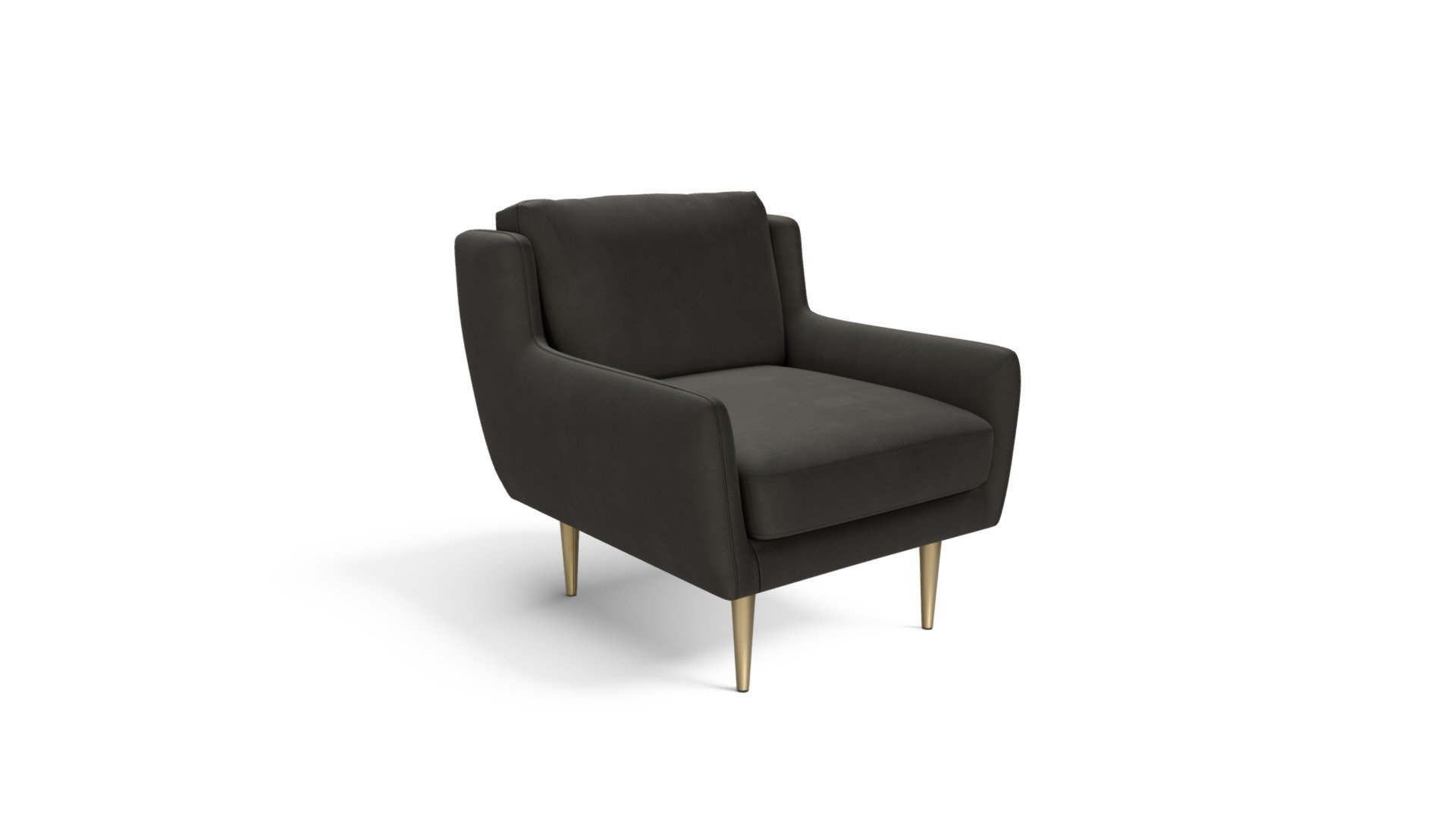 Simone Armchair, Concrete Cotton Velvet