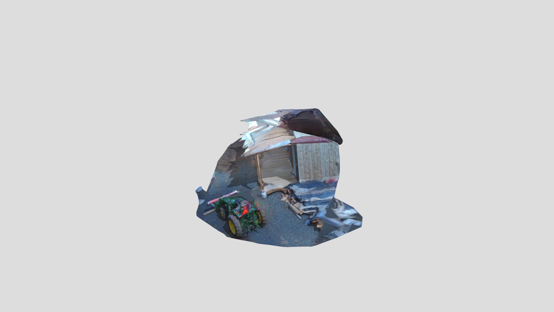 lean-to - 3D model by fvbuilders [7257acd] - Sketchfab