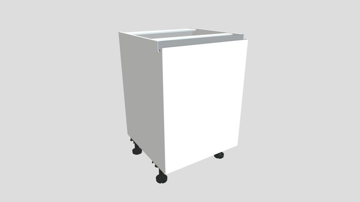PU6078LR Kitchen Cabinet test 3D Model