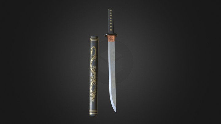 Japanese sword 3D Model