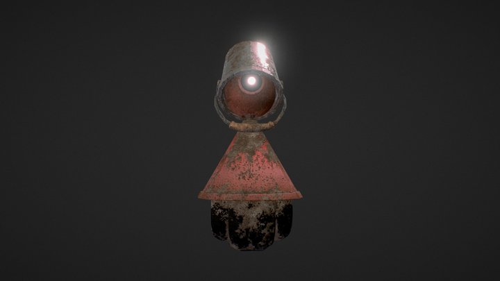 Robot with Bucket 3D Model