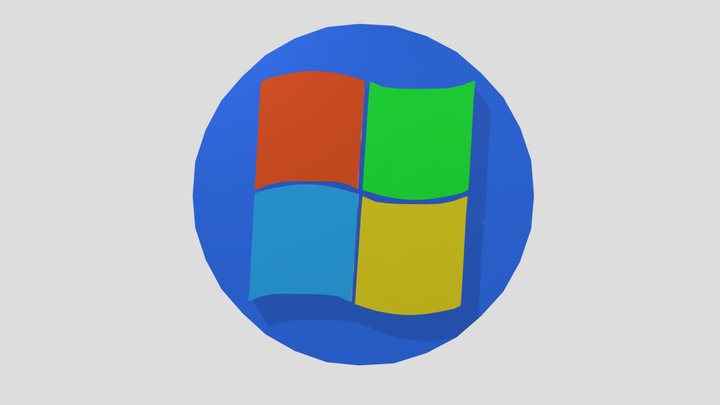 Windows Seven Logo 3D Model