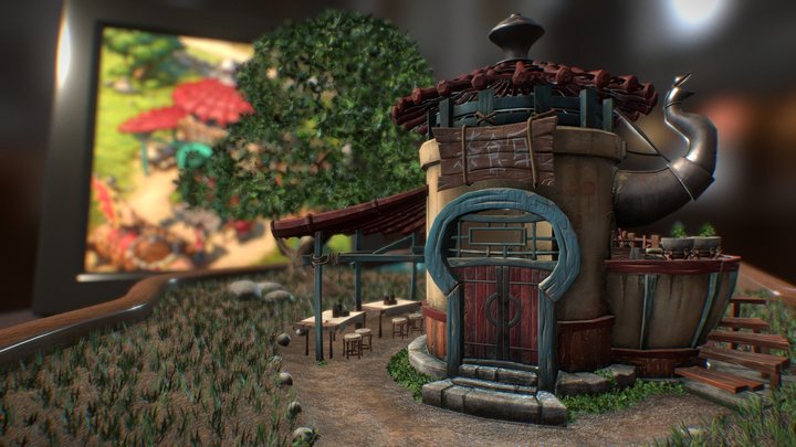 Tea house rest stop - Renato Corrêa 3D Model