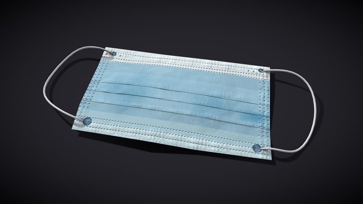 Medical face mask [Props] 3D Model