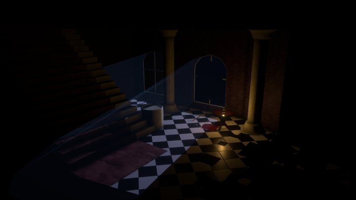 Blood Brother Mansion Hall 3D Model