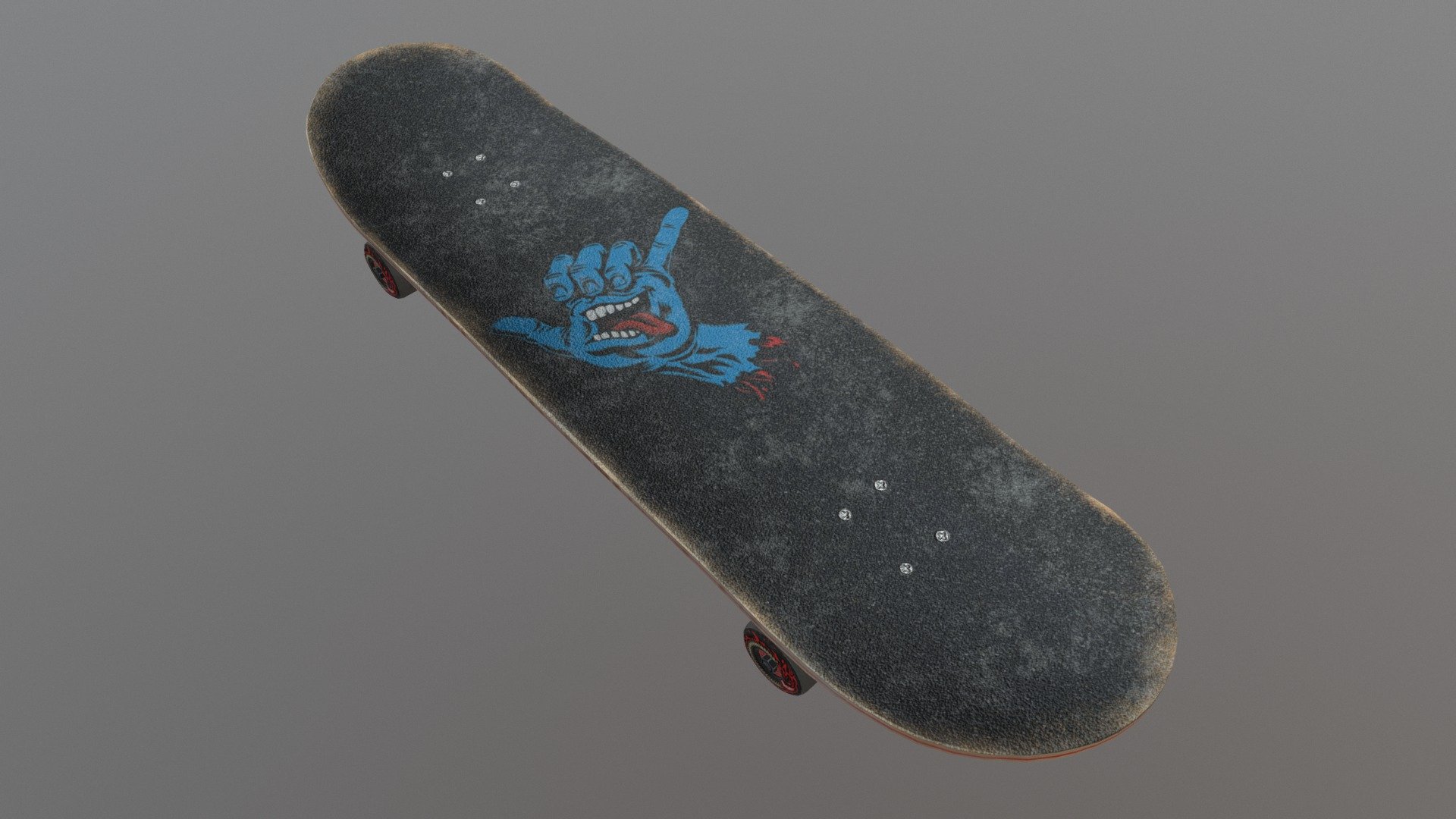 Skateboard 3D model by Tudor.Valean [725d6f6] Sketchfab