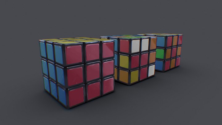 Rubik's Cubes 3D Model