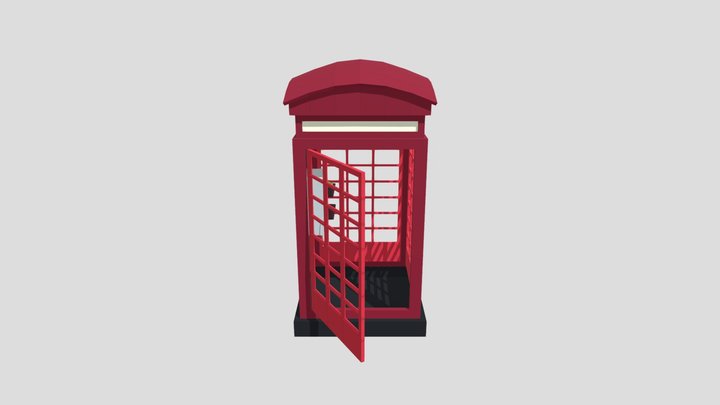 London Telephone Box 3D Model