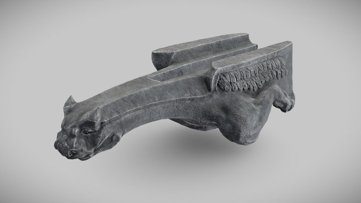 Waterspout Gargoyle "Stonedragon" 3D Model