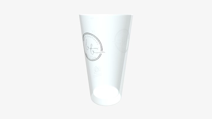 3D Example - Screen Print Reusable Cup 3D Model