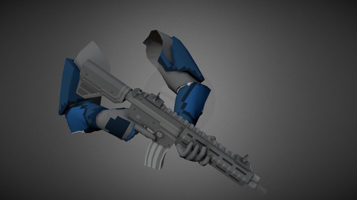 Rifleman FPS Animation 3D Model