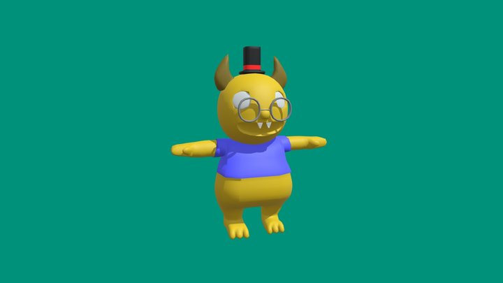 Demon Character 3D Model