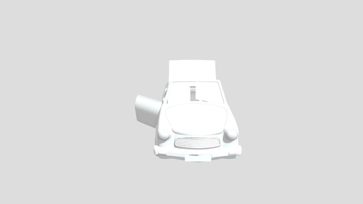 car test for scetchfab (open) 3D Model