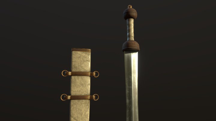 Ancient Roman gladius sword